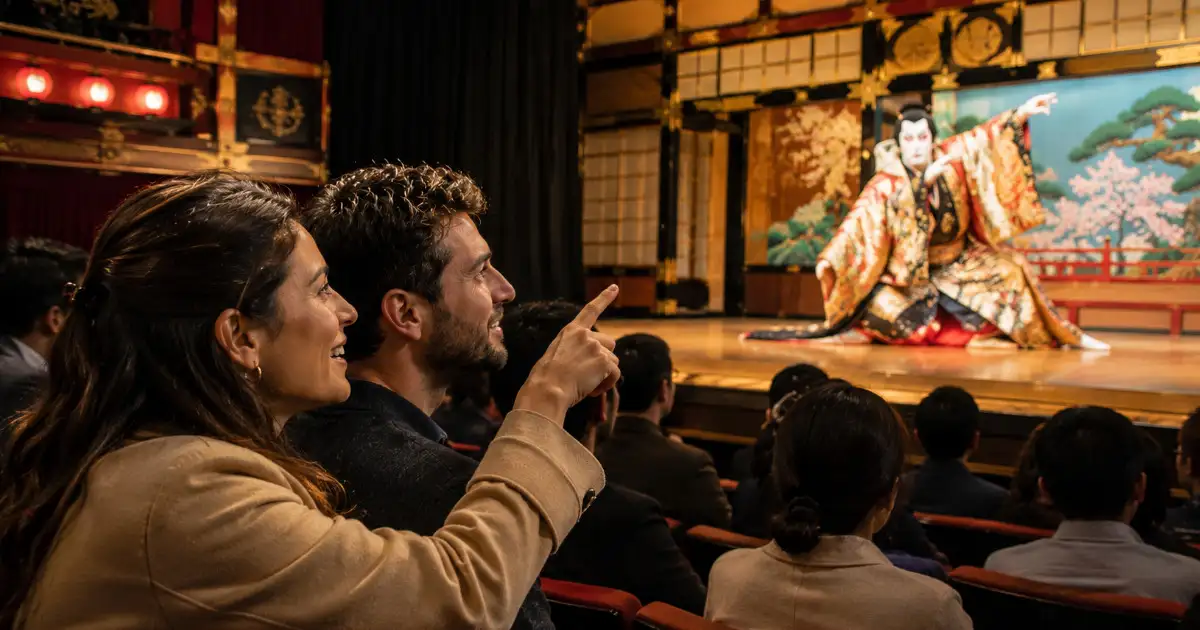 Espectáculo japonés tradicional en Tokio