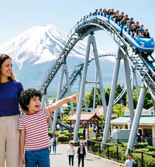 Fuji-Q Highland cerca del monte Fuji