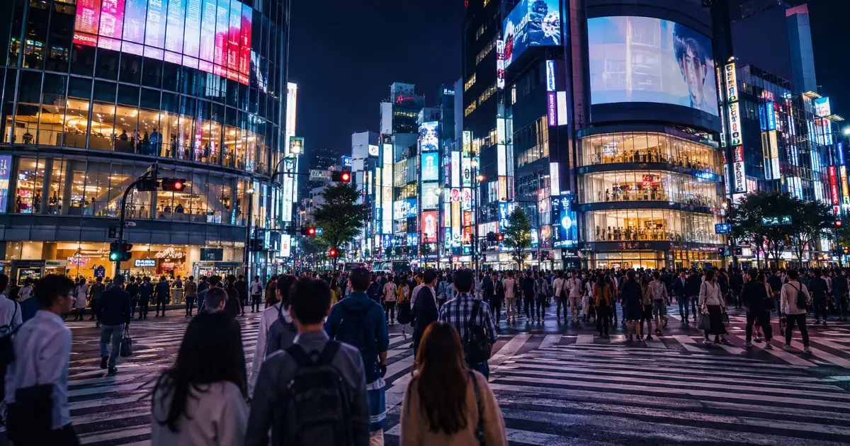 Ruta nocturna por Tokio entre neones, restaurantes y calles iluminadas