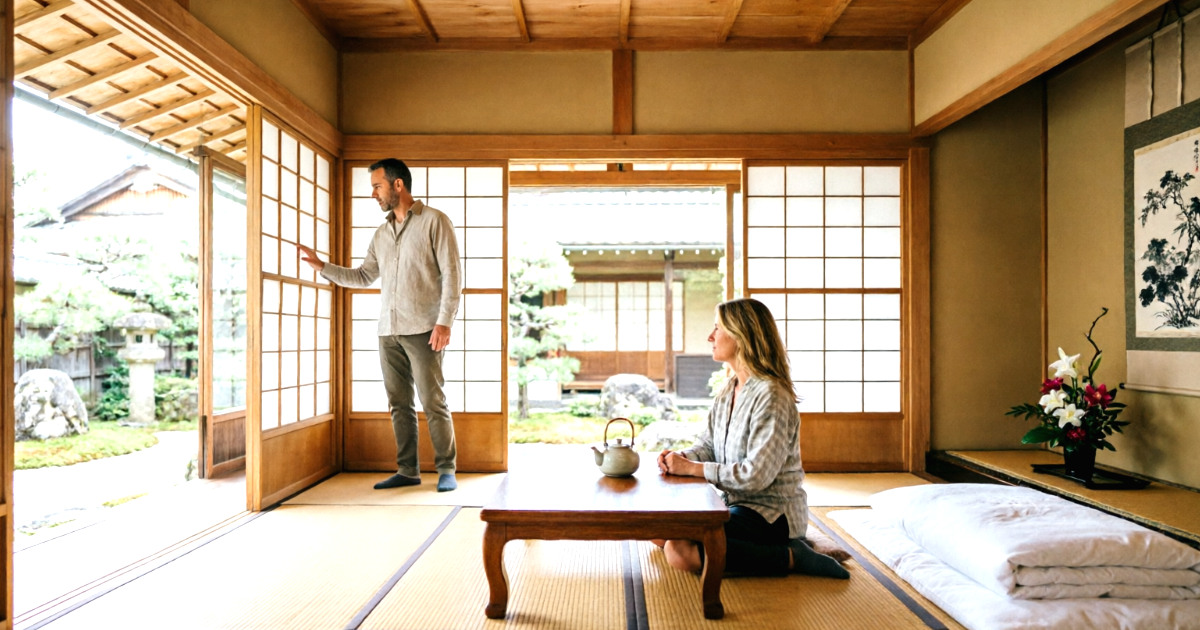 Dormir en un ryokan tradicional japonés en Tokio