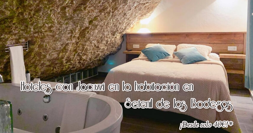 hoteles con jacuzzi en la habitacion en Setenil de las Bodegas, Málaga