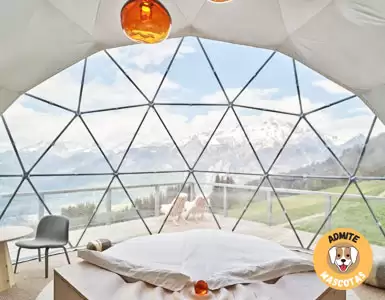 Hotel burbuja en Suiza